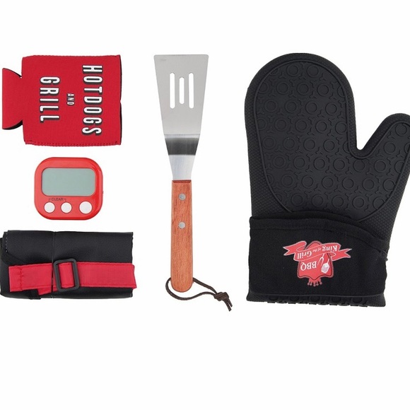 NIB Bespoke Adulting Grilling Set 101 grill mitt,timer spatula BBQ Apron new/box - Picture 7 of 7
